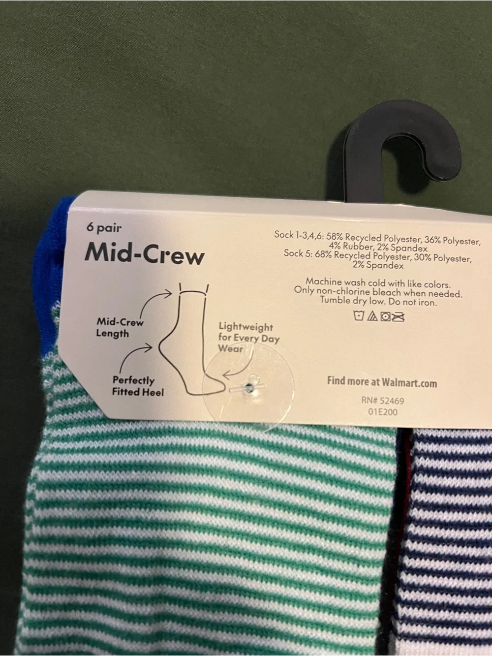 Women’s Mid-Crew Socks - 6 Pairs